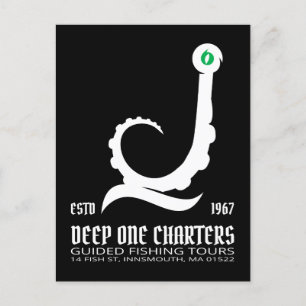 Innsmouth Fishing Tours Cthulhu Lovecraft Postcard