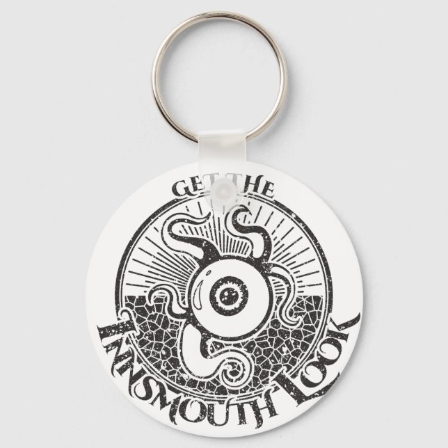 Innsmouth Look Tentacle Lovecraftian Keychain (Front)