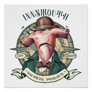 Innsmouth Nautical Parlour Hammerhead Gentleman Poster