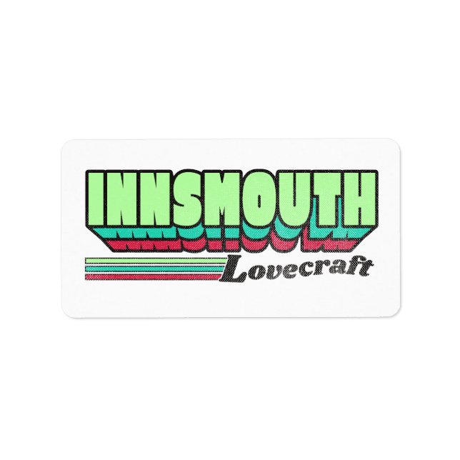 Innsmouth Retro Label Lovecraft (Front)