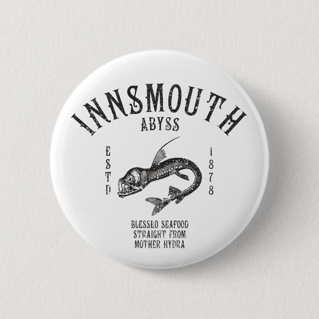 Innsmouth Seafood Deep-sea Fish Viperfish 2 Inch Round Button (Front)