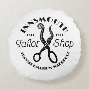 Innsmouth Tailor Lovecraft Round Pillow