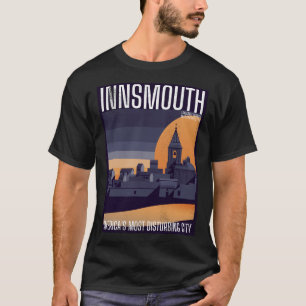 Innsmouth Vintage Travel Poster Lovecraft T-Shirt