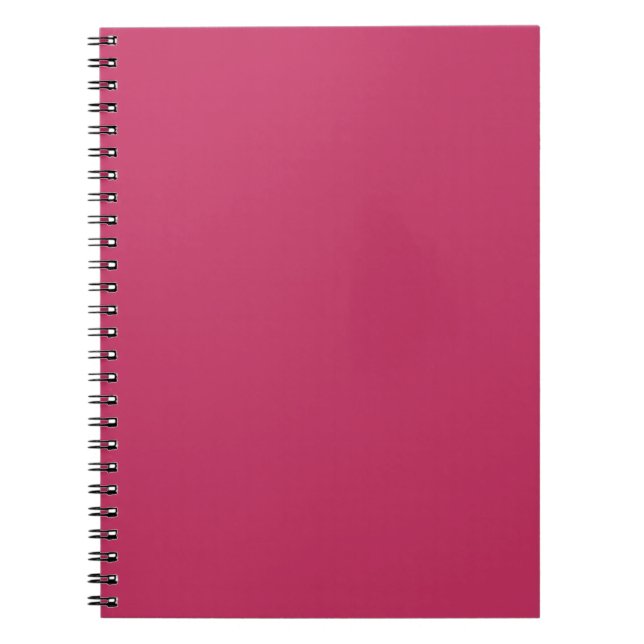 Innuendo Dark Pink, Solid Colour Rose Pink Notebook (Front)