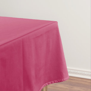 Innuendo Dark Pink, Solid Colour Rose Pink Tablecloth