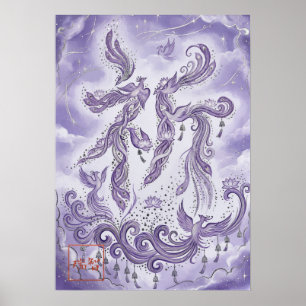 Inori: Elegant Calligraphy "Prayer" (Inori) Art Poster