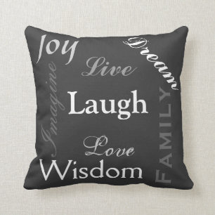 Inpirational Words Throw Pillow