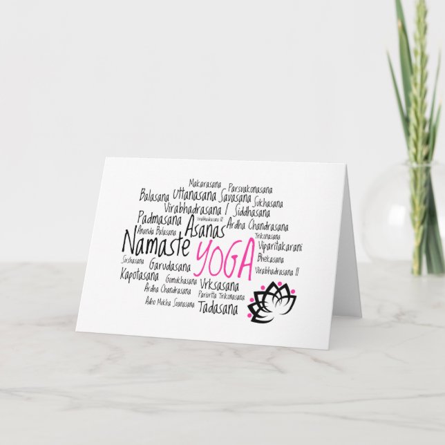 Inpsirational Yoga Greeting Card (Front)