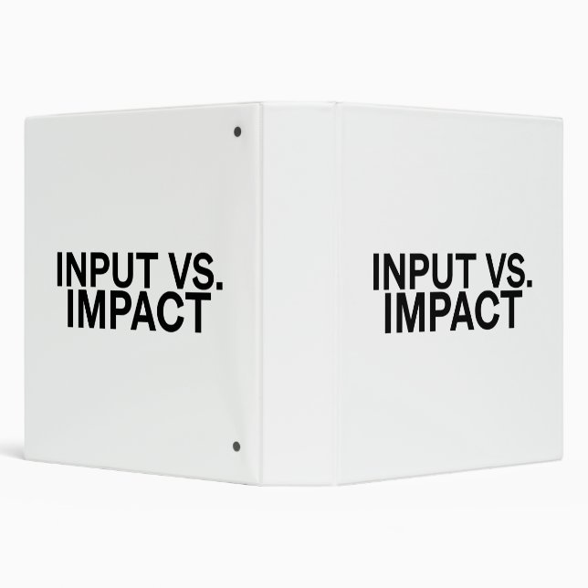 Input vs. Impact Professional Project Binder (Background)