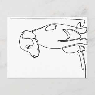 Inquisitive Dog Postcard
