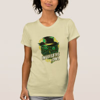Inquisitive Owl - green Steampunk weirdo
