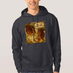 Inquisitive Snail & Michelangelo Parody Cartoon  Hoodie