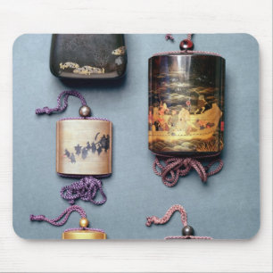 Inro and tobacco pouch mouse pad
