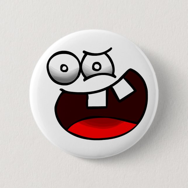 Insane Face Badge 2 Inch Round Button (Front)