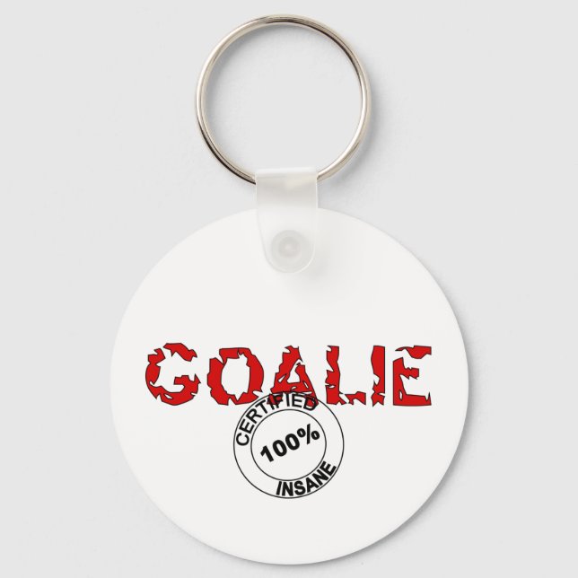 Insane Goalie Keychain (Front)