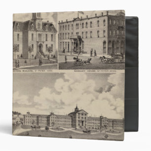 Insane Hospital, Public School Building, Minnesota Binder