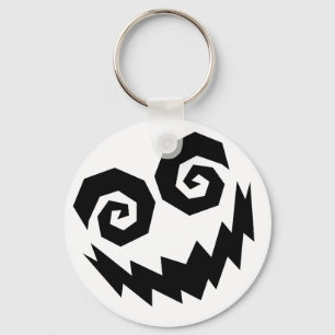 Insane In The Face White+Black Keychain