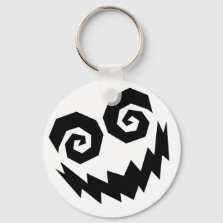 Insane In The Face White+Black Keychain
