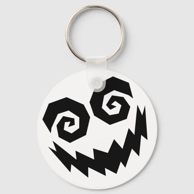 Insane In The Face White+Black Keychain (Front)
