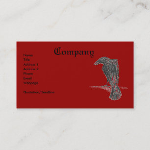 Insane Raven/Print Business Card