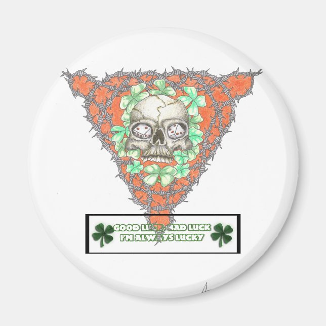 InsaneLuck Security Button Magnet (Front)