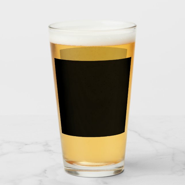 Insanely Black (The Darkest Black) Beer Glass (Front Filled)