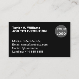 Insanely Black (The Darkest Black) CUSTOMIZABLE Business Card