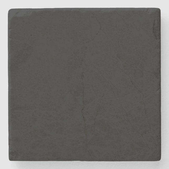 "Insanely Black"(The Darkest Black) CUSTOMIZABLE Stone Coaster (Front)