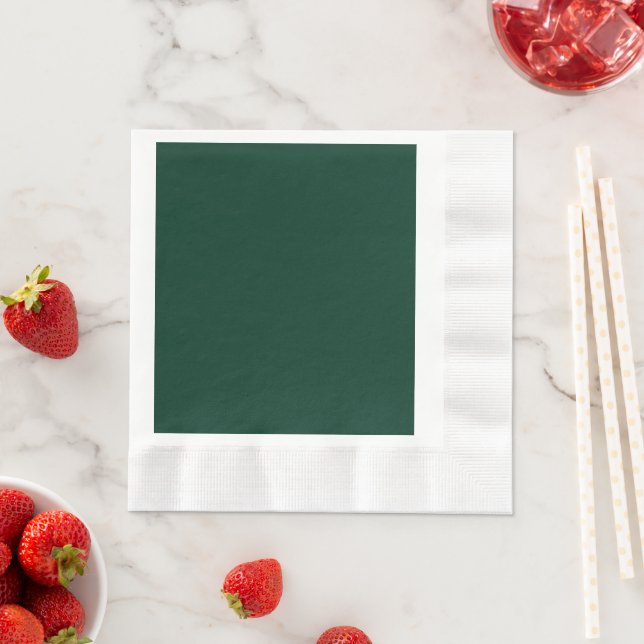 Insanely Dark Green CUSTOMIZABLE Napkin (Insitu)