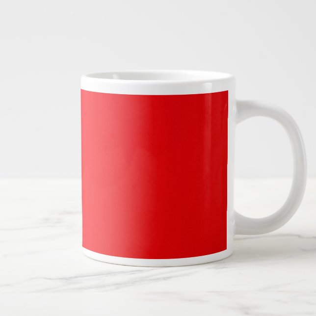 Insanely Red (The Reddest Red) CUSTOM  Large Coffee Mug (Right)