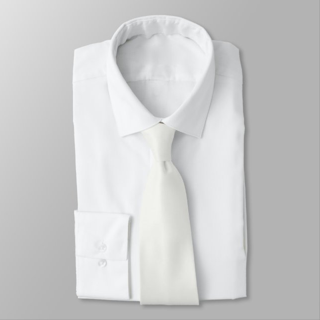 Insanely White (The Whitest White) CUSTOM Tie (Tied)