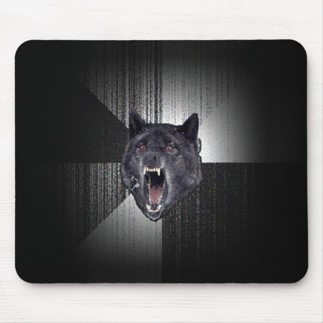 Insanity Wolf Meme Mouse Pad (Front)