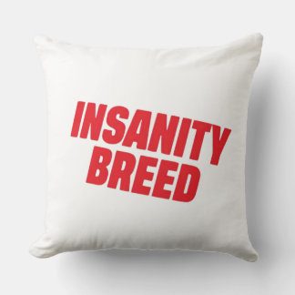 INSANITYBREED Signature Logo Decorative Throw Pill Pillow