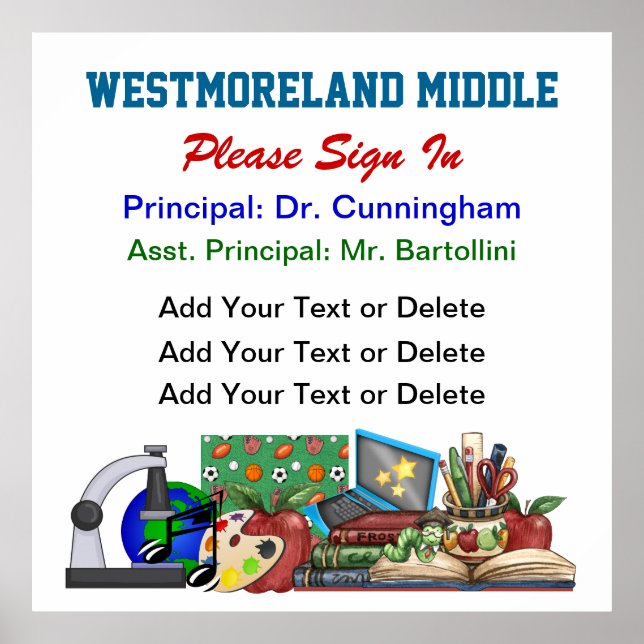 Inscription à l'école Affiche principale - SRF (Devant)