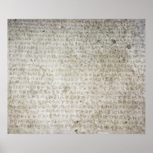 Inscription in the Kushana language written Poster