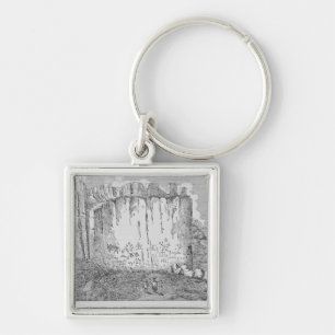 Inscription Rock, near the Pueblo of Zuni Keychain