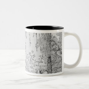 Inscription Rock, near the Pueblo of Zuni Two-Tone Coffee Mug