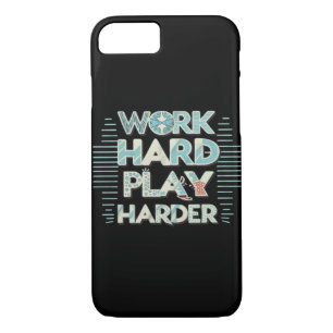 Inscription Work Hard Play Hard Classic Case-Mate iPhone Case