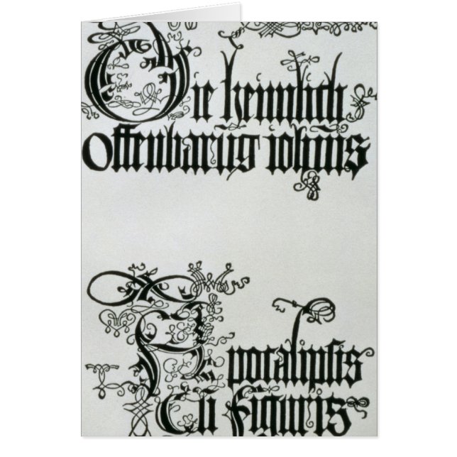 Inscriptions in Gothic script (Front)