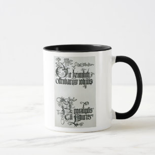 Inscriptions in Gothic script Mug