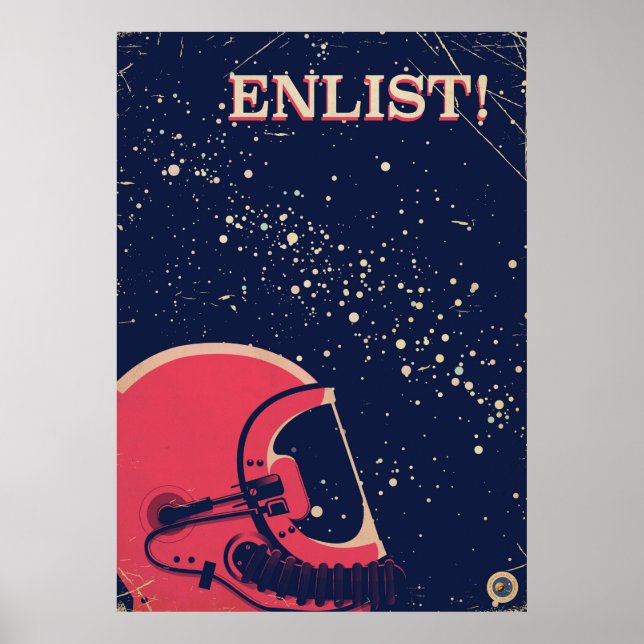 Inscrivez-vous ! Affiche vintage (Devant)