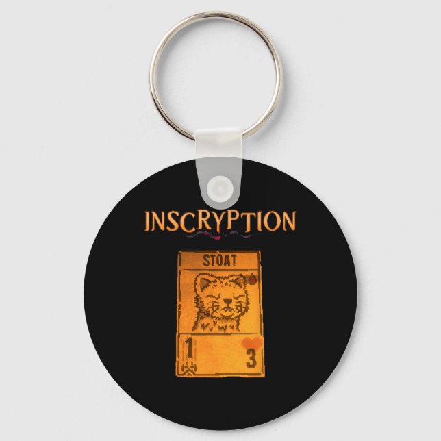 Inscryption Psychological Stoad Card Game Hallowee Keychain (Front)