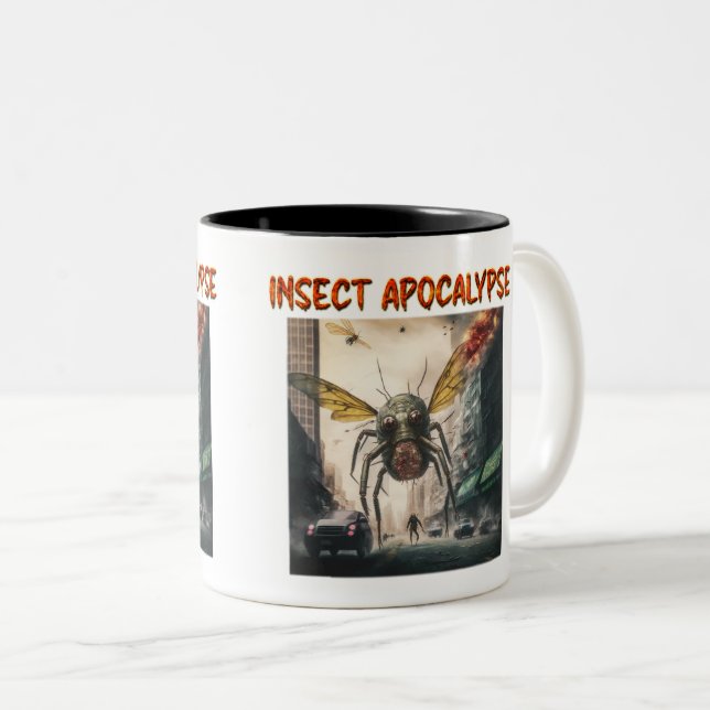  Insect Apocalypse Two-Tone Mug, 11 oz  Coffee Mug (Front Right)