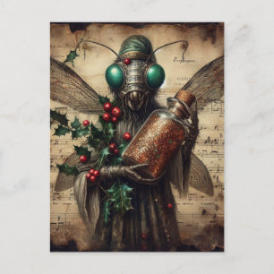 Insect Christmas Fairy Postcard