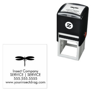 Insect Dragonfly Pest Business Logo Self-inking Stamp