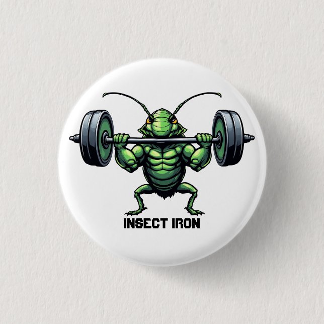 Insect Iron 1 Inch Round Button (Front)