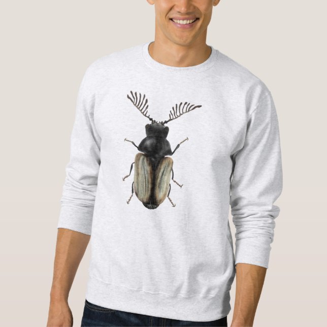Insect Lover Art: Cool Beetle Sweatshirt (Front)