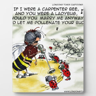 Insect Nightclub Singers Funny Plaque