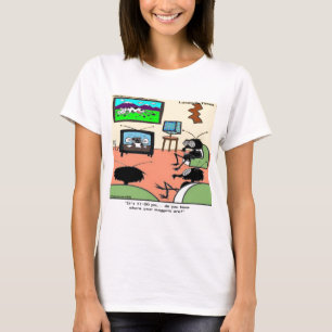 Insect Parents Funny Cartoon T-Shirt