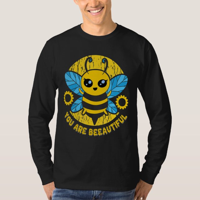 Insect Pun Cute Bee T-Shirt (Front)
